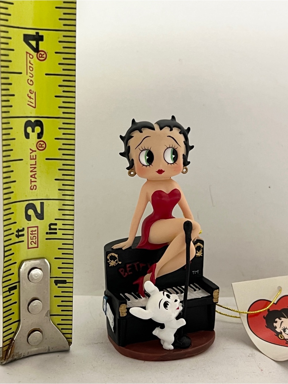 Vintage Betty Boop on Piano Pudgy Dog Figurine